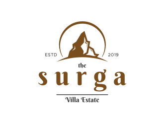 The Surga villa estate logo design by Gravity