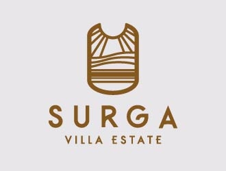 The Surga villa estate logo design by azure