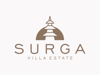 The Surga villa estate logo design by Eko_Kurniawan