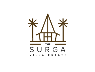 The Surga villa estate logo design by SOLARFLARE
