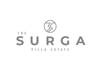 The Surga villa estate logo design by Panneer