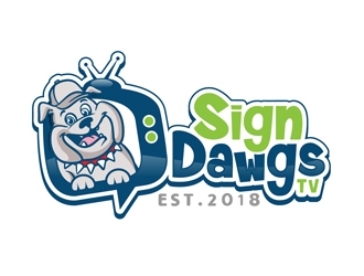 SignDawgsTV logo design by DreamLogoDesign