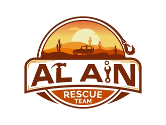 Al Ain Rescue Team  logo design by JJlcool