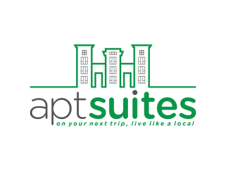 aptsuites logo design by Shina