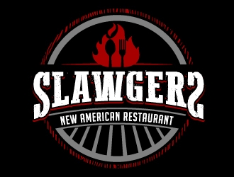 SLAWGERS New American Restaurant logo design by jaize
