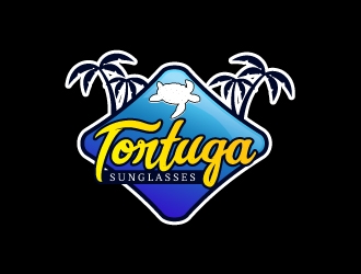 Tortuga Sunglasses logo design by mykrograma