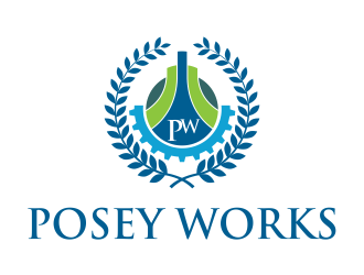 Posey Works  logo design by Dhieko