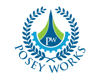 Posey Works  logo design by Dhieko