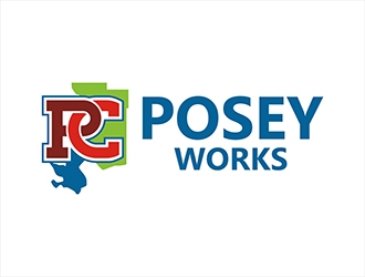 Posey Works  logo design by gitzart