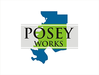 Posey Works  logo design by gitzart