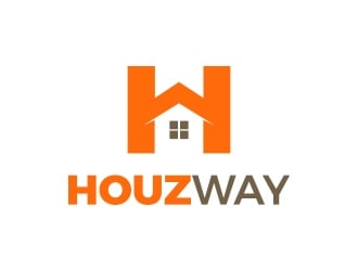 Houzway logo design by MarkindDesign