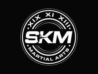 SKM MARTIAL ARTS logo design by Eliben