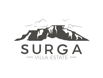 The Surga villa estate logo design by MarkindDesign