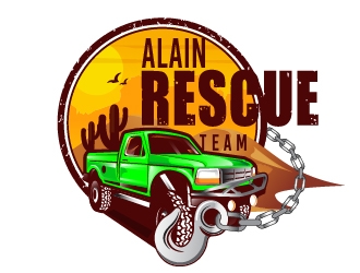 Al Ain Rescue Team  logo design by Suvendu