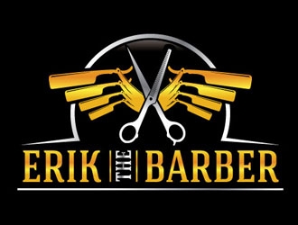 Erik The Barber  logo design by shere
