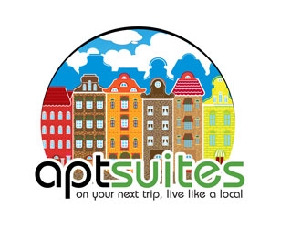 aptsuites logo design by creativemind01