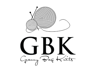 GBK (granny bag knits) logo design by ElonStark