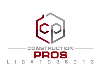 Construction Pros CP LIC#1036013 logo design by dibyo