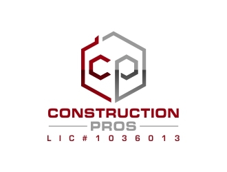 Construction Pros CP LIC#1036013 logo design by dibyo