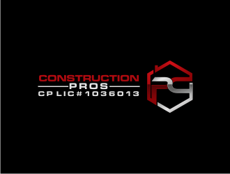 Construction Pros CP LIC#1036013 logo design by BintangDesign