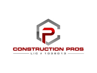 Construction Pros CP LIC#1036013 logo design by zamzam