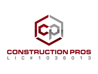 Construction Pros CP LIC#1036013 logo design by dibyo