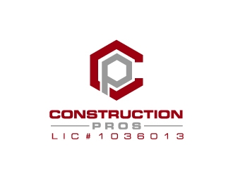 Construction Pros CP LIC#1036013 logo design by labo