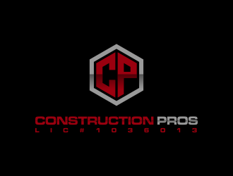 Construction Pros CP LIC#1036013 logo design by oke2angconcept