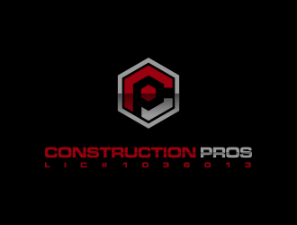 Construction Pros CP LIC#1036013 logo design by oke2angconcept