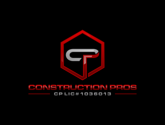 Construction Pros CP LIC#1036013 logo design by ammad