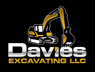 Davies Excavating LLC logo design by ElonStark