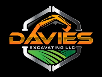 Davies Excavating LLC logo design by DreamLogoDesign