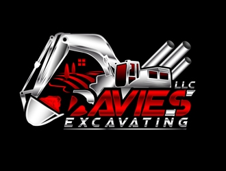 Davies Excavating LLC logo design by DreamLogoDesign