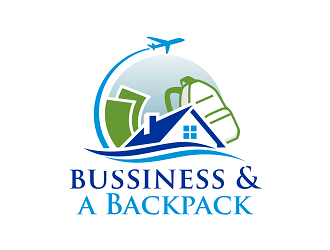 bussiness and a backpack.com  logo design by haze