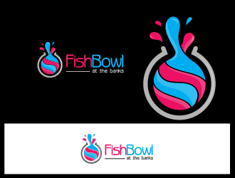 FISHBOWL at the banks logo design by AxeDesign
