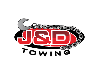 J&D Towing logo design by Greenlight
