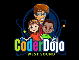 West Sound CoderDojo  logo design by DreamLogoDesign