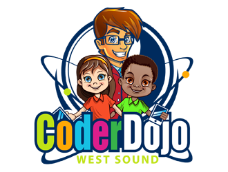 West Sound CoderDojo  logo design by DreamLogoDesign