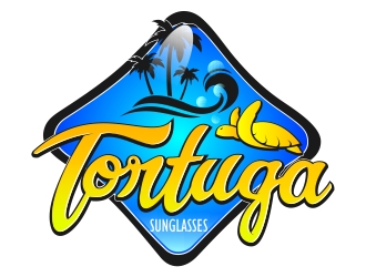 Tortuga Sunglasses logo design by Cekot_Art