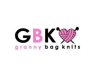 GBK (granny bag knits) logo design by samuraiXcreations