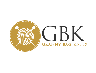 GBK (granny bag knits) logo design by BeDesign