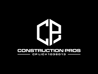 Construction Pros CP LIC#1036013 logo design by ammad