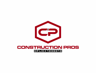 Construction Pros CP LIC#1036013 logo design by ammad