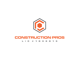 Construction Pros CP LIC#1036013 logo design by blackcane