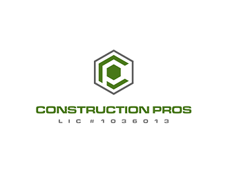 Construction Pros CP LIC#1036013 logo design by blackcane