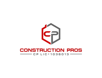 Construction Pros CP LIC#1036013 logo design by CreativeKiller