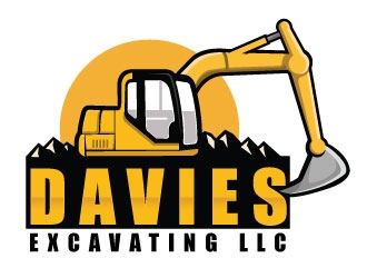 Davies Excavating LLC logo design by Suvendu