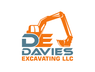 Davies Excavating LLC logo design by pakNton