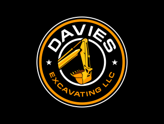 Davies Excavating LLC logo design by Hidayat
