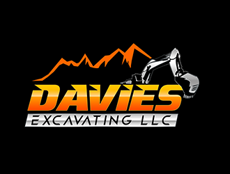 Davies Excavating LLC logo design by 3Dlogos